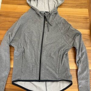 Athleta Charcoal Zip-Up Hoodie